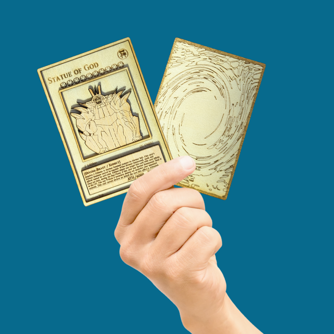 Statue of God - Carta Yu-Gi-Oh! Crossover in Legno – Collab OricasWorld 🗿