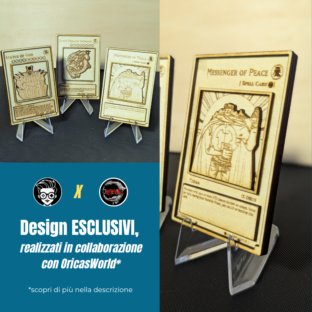Sailor Moon x Ragazza Mago Nero – Carta Yu-Gi-Oh! Crossover in Legno – Collab OricasWorld 🌙🪄