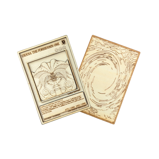 Exodia il Proibito in Legno: la Carta Yu-Gi-Oh! Definitiva con Incisione Laser Multistrato ♟️