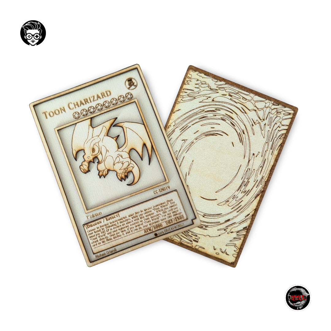 Toon Charizard – Carta Yu-Gi-Oh! Crossover in Legno – Collab OricasWorld 🔥🎴