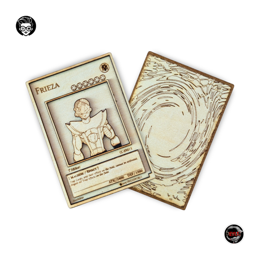 Frieza (Freezer) x Jinzo – Carta Yu-Gi-Oh! Crossover in Legno – Collab OricasWorld