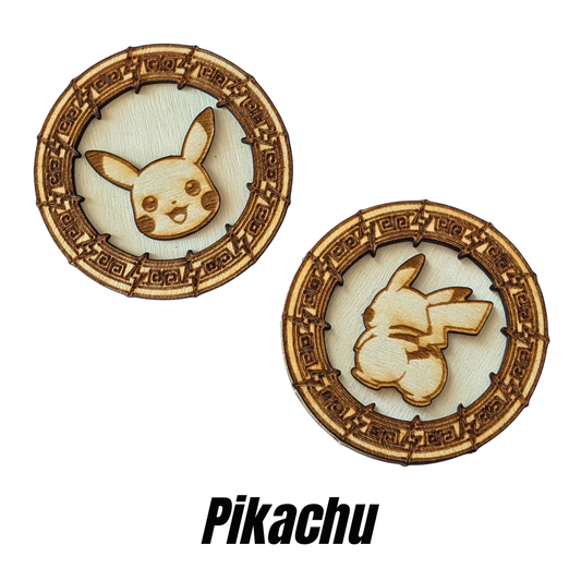 Moneta Pokémon Pikachu in Legno | Chiappette Edition