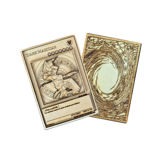 Mago Nero in Legno: la Carta Yu-Gi-Oh! con Incisione Laser Multistrato 🪄✨