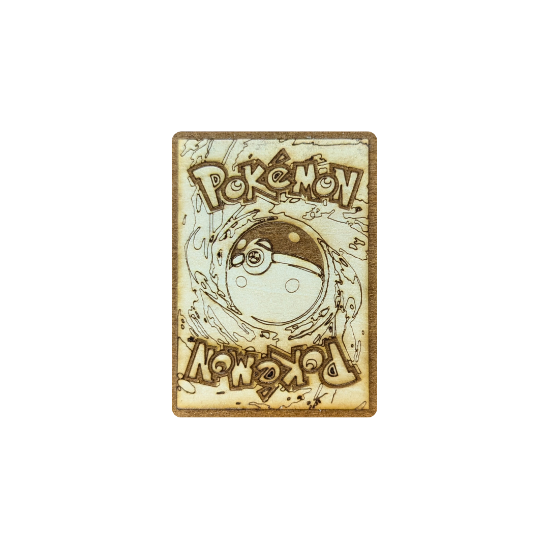 Squirtle in Legno: Carta Pokémon Multistrato con Incisione Laser di Precisione 🐢💧