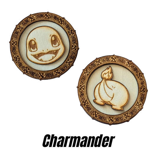 Moneta Pokémon Charmander in Legno | Chiappette Edition