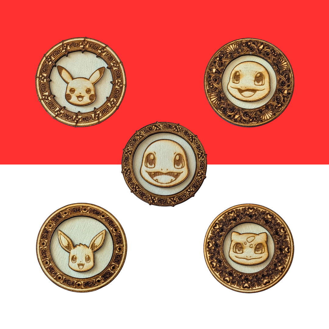 Moneta Pokémon Bulbasaur in Legno | Chiappette Edition